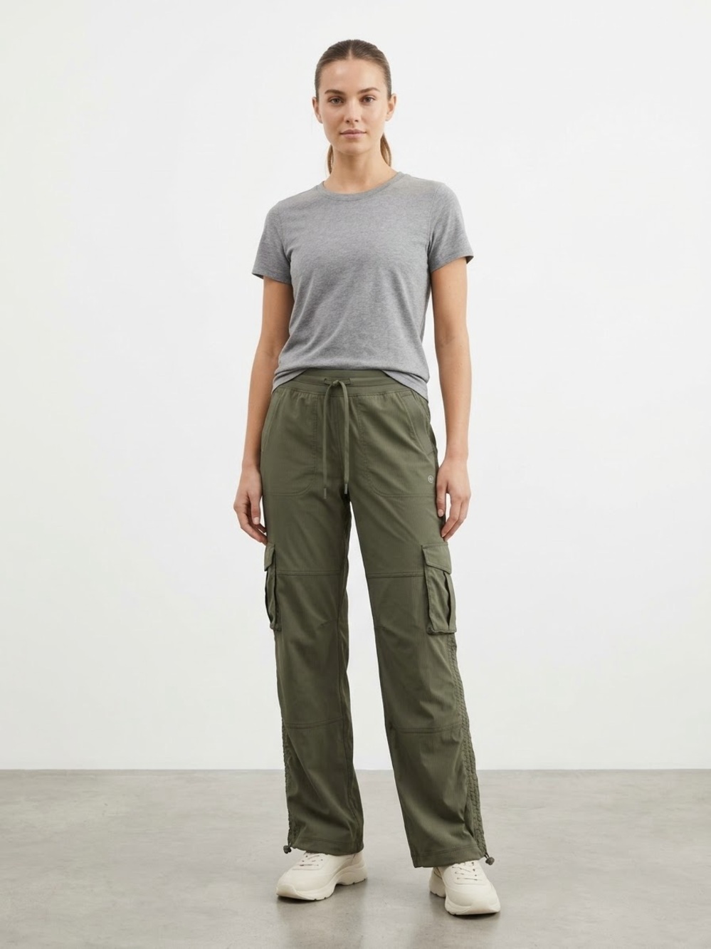 lululemon athletica dance studio army green Cargo Pants